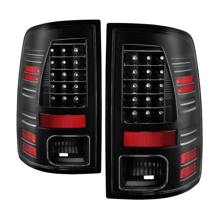 Dodge Ram 1500 13-18 / Ram 2500/3500 13-18 Spyder 5085924 LED Tail Lights - LED Model only (Not Compatible With Incandescent Model) - Reverse-921(Not Included) - All Black