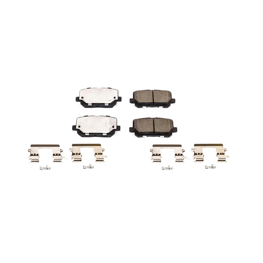 Power Stop Brake Kit Rear For Dodge Charger 2014-23 - Ceramic Brake Pads With Installation Hardware, 17-1766