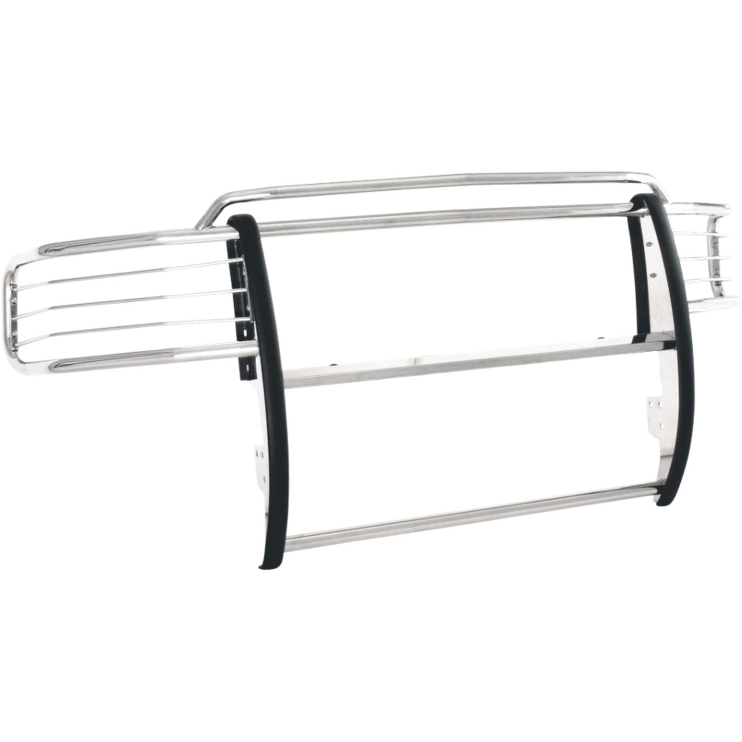 Truck Grille Guard TrailFX E0032S Fits Ford F-250 Super Duty 2017-2022 Steel 1-Piece Polished Stainless Steel Grille Guard with Brush Guard Includes Mounting Hardware