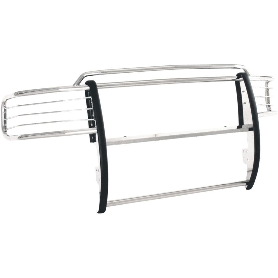 Truck Grille Guard TrailFX E0032S Fits Ford F-250 Super Duty 2017-2022 Steel 1-Piece Polished Stainless Steel Grille Guard with Brush Guard Includes Mounting Hardware