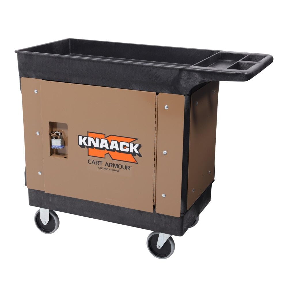 Knaack Security Paneling Portable Utility Cart, Heavy-Duty Steel, 16-Gauge, 2.5 x 2.5 x 5.5 in