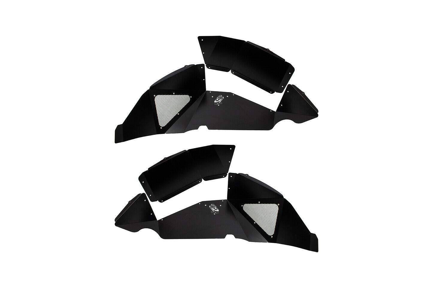 Fishbone Offroad FB33130R: Rear Jl Inner Fenders - Aluminum - Black Powder Coat