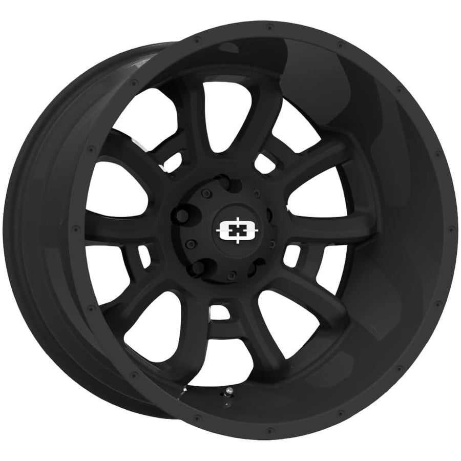 20x9 Vision Bomb 5x5.5" +12mm Satin Black Wheel Rim 20" Inch
