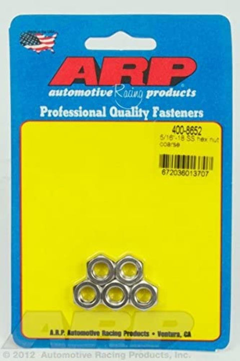 Hex Nut Kit ARP (400-8652), Stainless Steel
