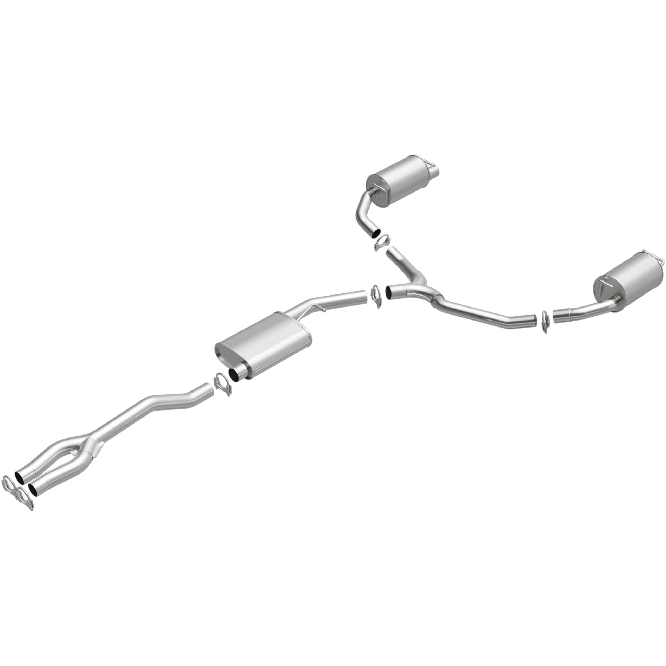 Replacement BRExhaust Exhaust System Kit 106-0842: Compatible with 2011-2014 Dodge Charger, 2011-2014 Chrysler 300 3.6L