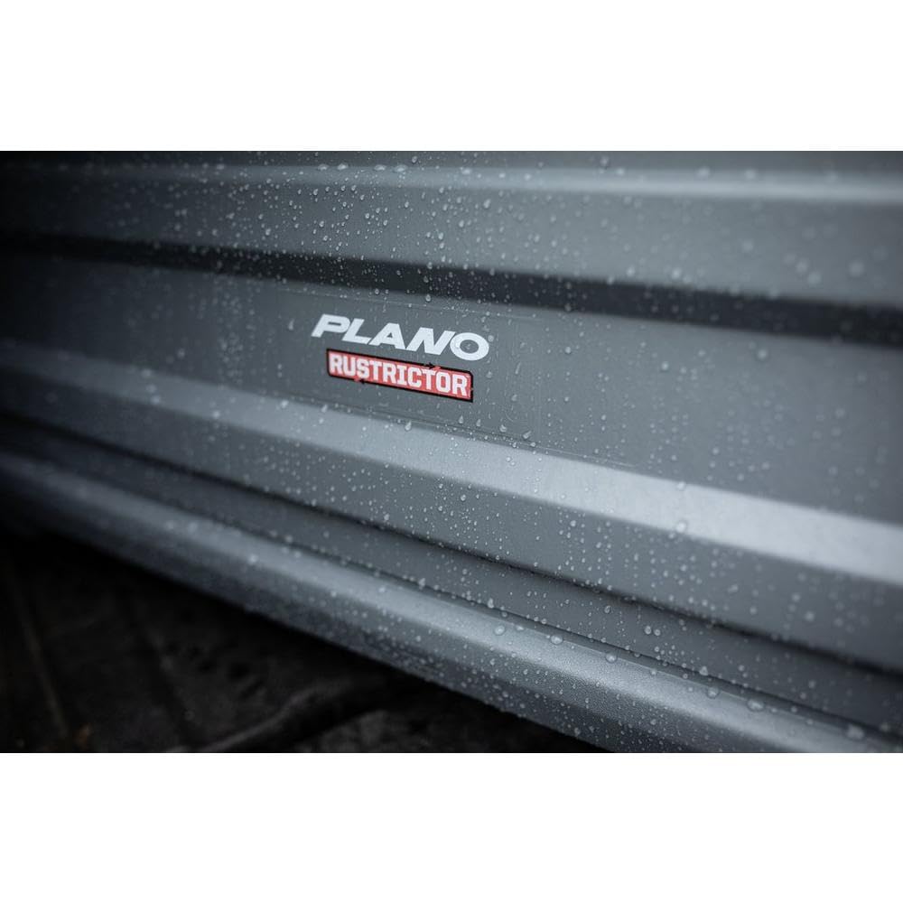 Plano 42 Inch All Weather AW2 Case with Rustrictor, Gray, Premium Gun Case with Perforated Pluck Foam for Custom Protection, Black