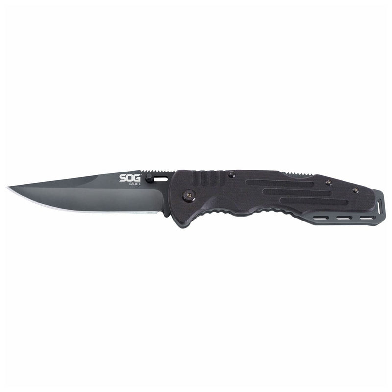 G-10 Handle, Fusion Salute, Black Blade, Plain