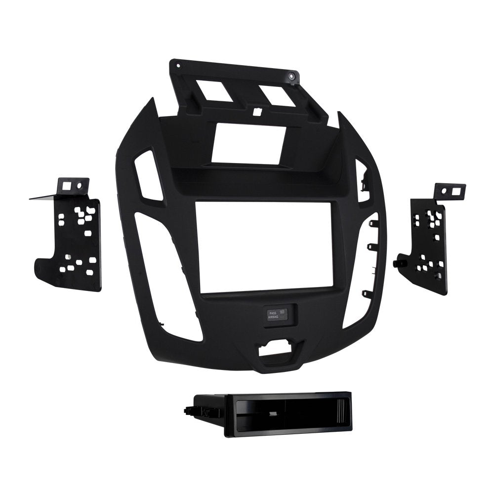 Metra Double/Single DIN Dash Kit 99-5831G for 2014 - Ford Transit Connect with OEM 4.3" Screen (Gray)