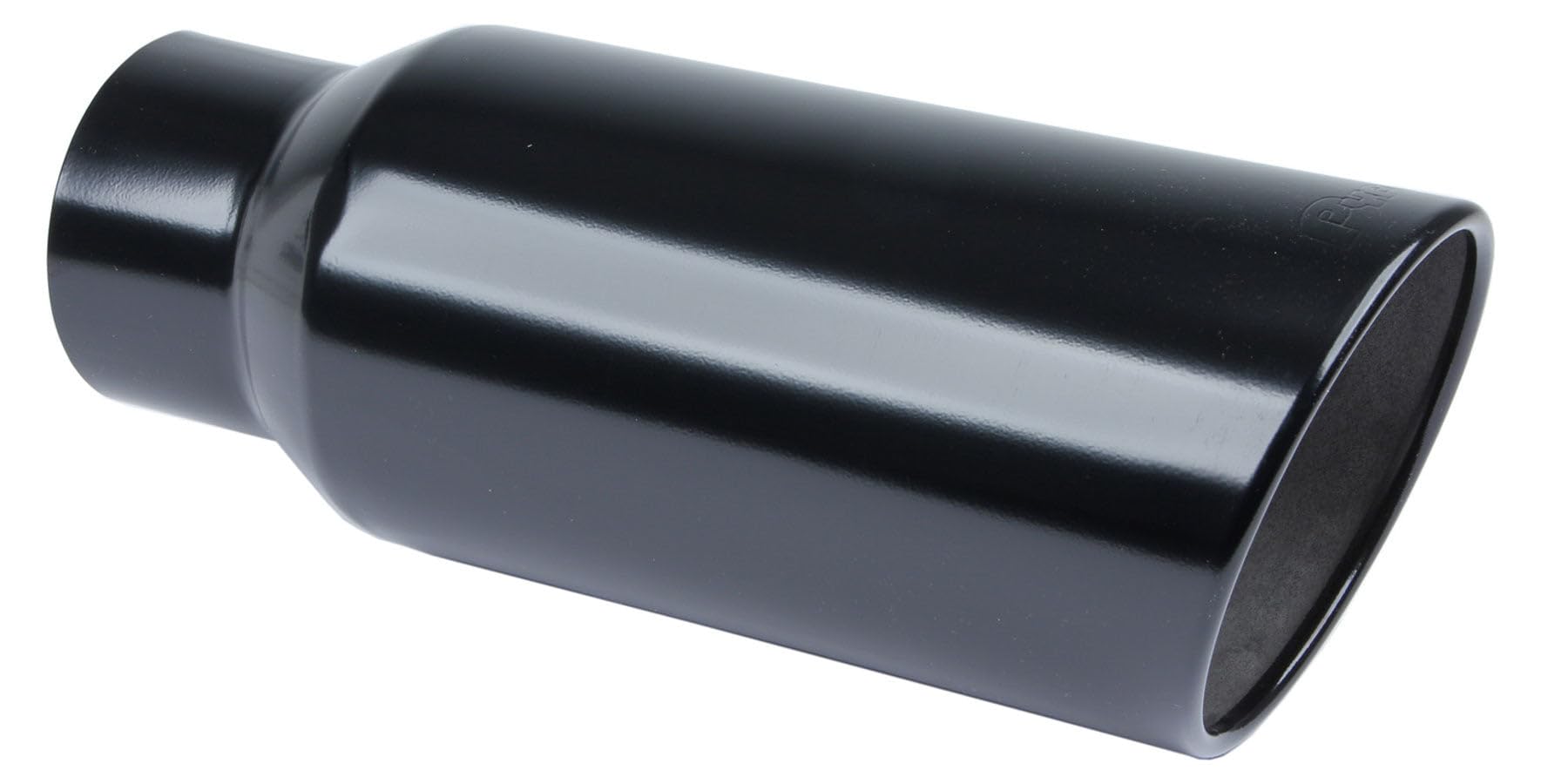 5" In Diesel Truck 7" Out 18" Long Black Exhaust Tip; Clamp-On Install for Any Truck with a 5" Pipe