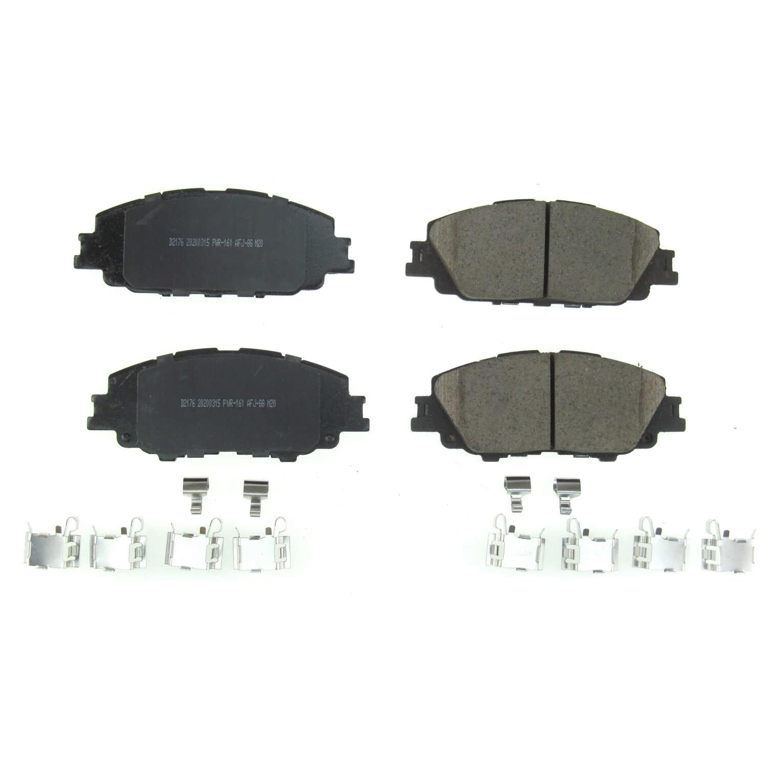 Power Stop Front Brake Kit For Corolla Toyota 2019-25 |Prius 2023-25 |Prius Prime 2020-22 - Ceramic Brake Pads With Installation Hardware, 17-2176