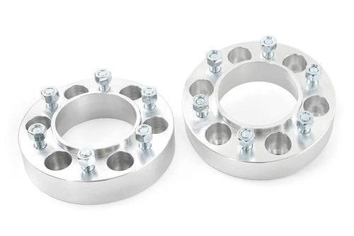 Rough Country 1.5" Spacers Wheel for 05-22 Tacoma/10-22 4-Runner | 6x5.5-10089,Silver