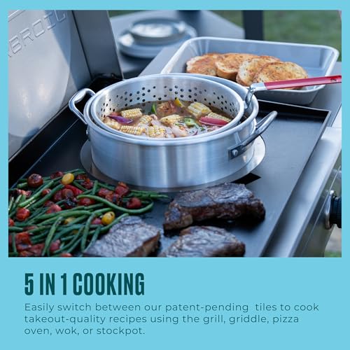 Versa-Tile 28" Charbroil 3-Burner 5-in-1 Cooking Station - 463717325