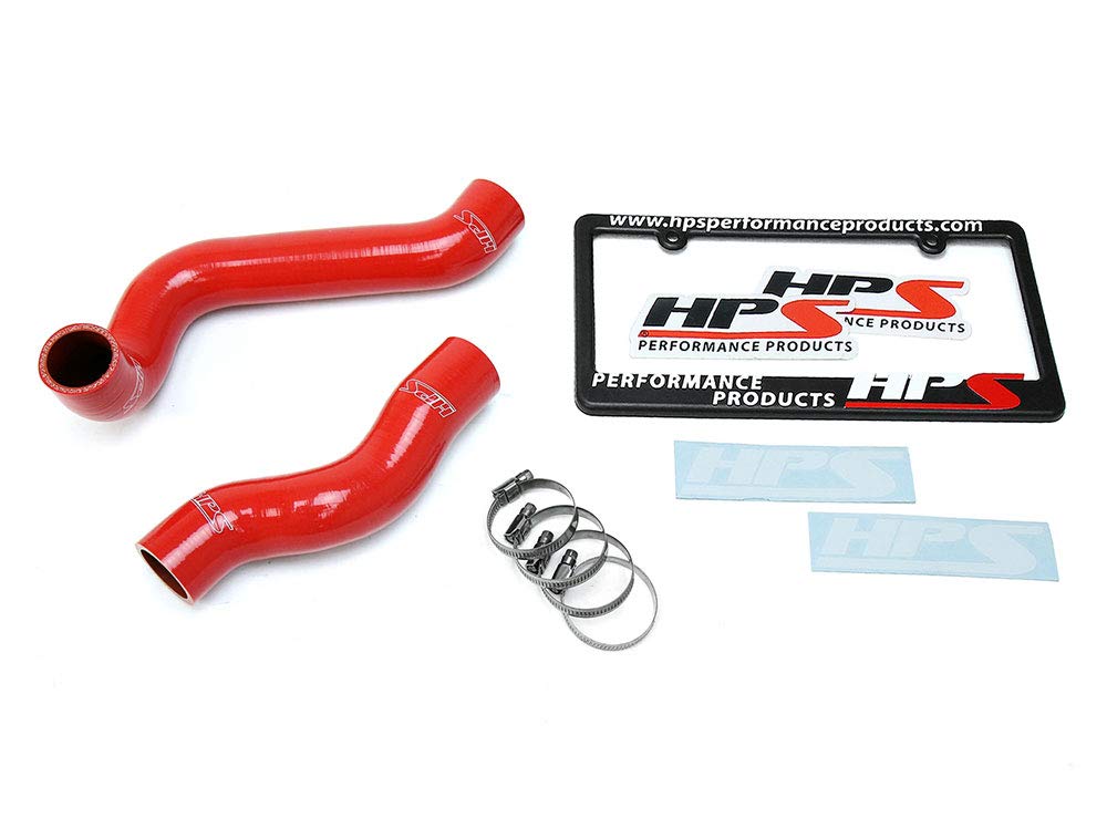 Red HPS 57-1698-RED Silicone Radiator Hose Kit Coolant