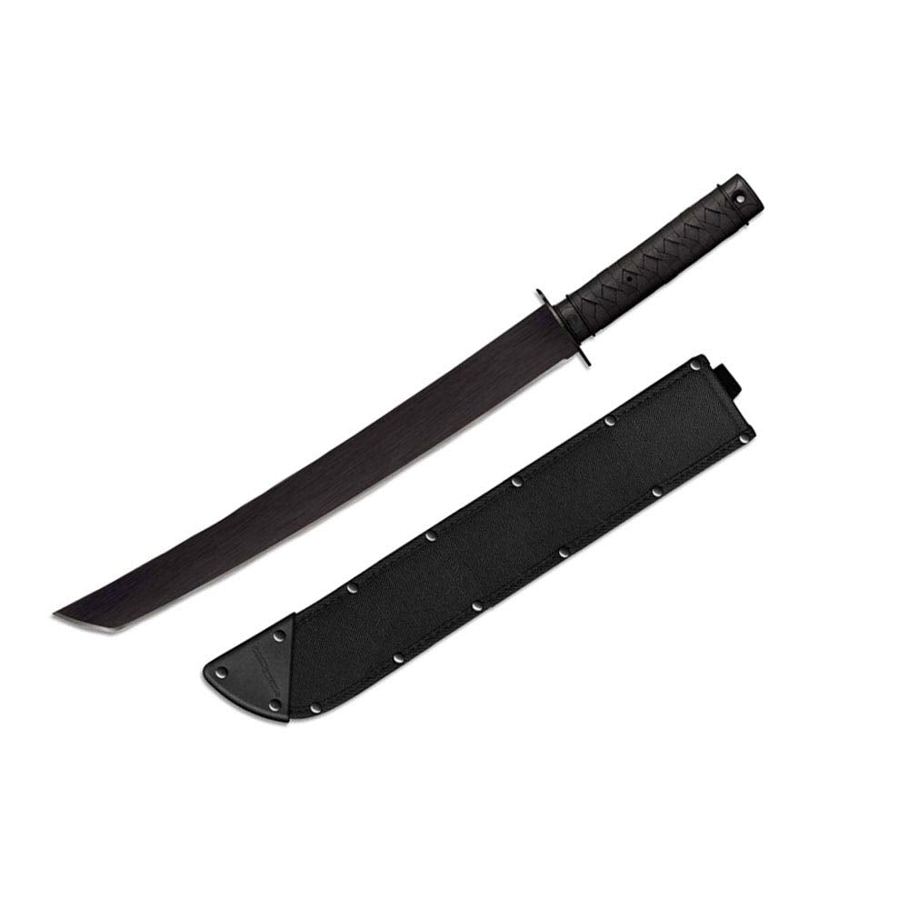 Cold Steel Wakizashi Tactical Machete 25" Length, Black, 18", One Size