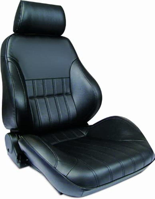 Black Vinyl Racing Rally ProCar by Scat Smooth Back Recliner Right Seat 80-1000-51RS