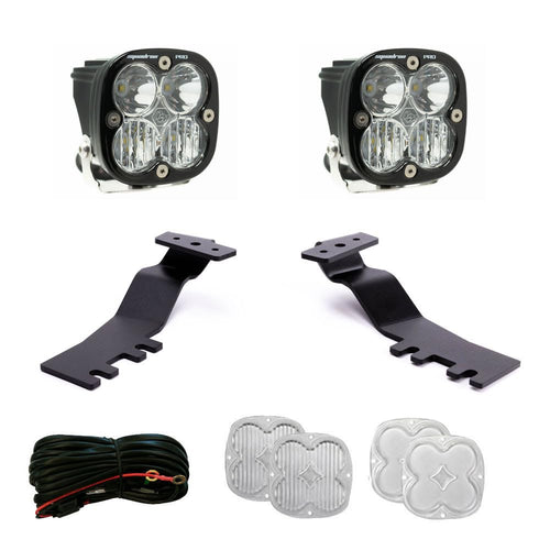 Squadron Pro Baja Designs LED A-Pillar Light Kit for Toyota 4Runner 2025+ - 2 PCS LED Lights with Toggle Harness and A-Pillar Mounting Accessories (Driving Combo; Clear)