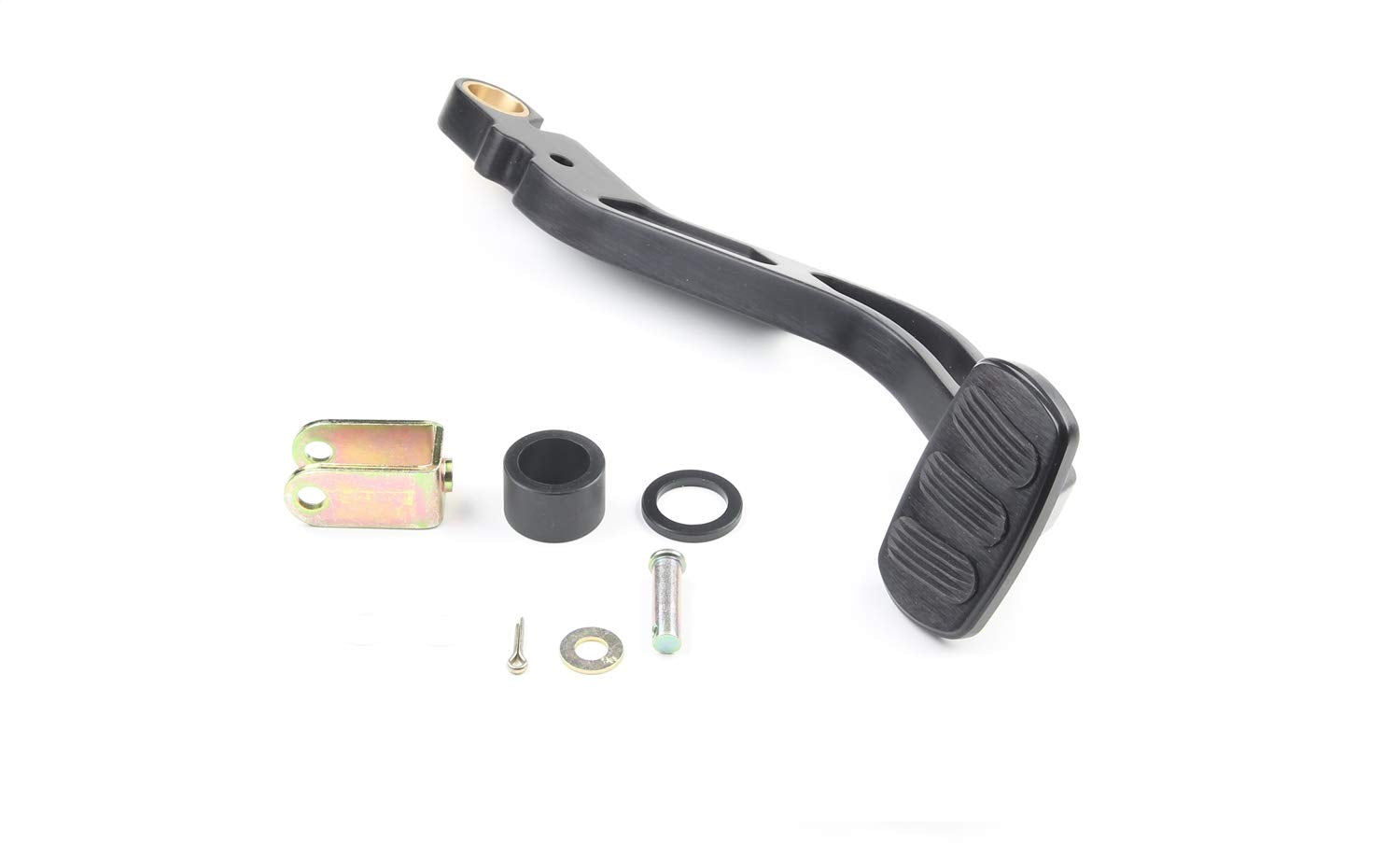 Midnight Series Lokar XBCA-9511 Black Finish Billet Brake Pedal Arm with Power Brake Pad