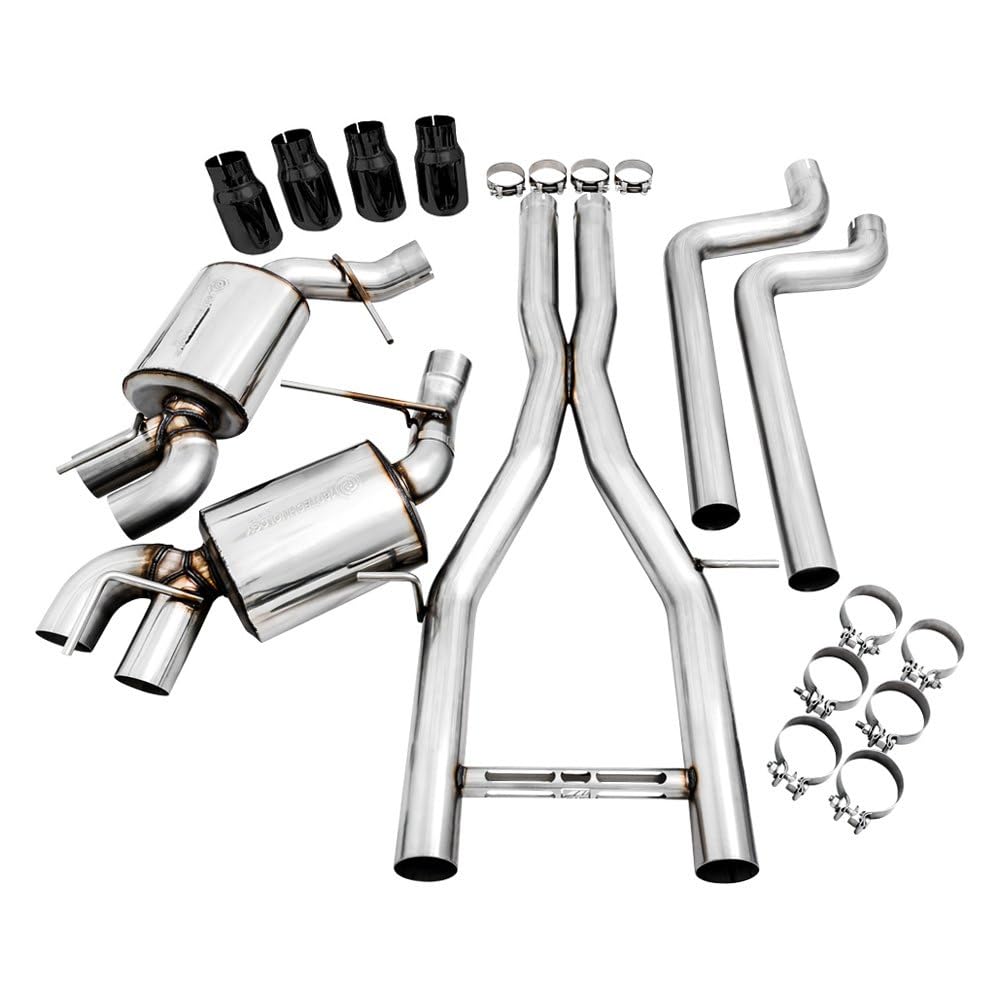16-19 Chevy Camaro SS AWE Tuning Non-Res Cat-Back Exhaust -Touring Edition (Quad Diamond Black Tips) - 3020-43076