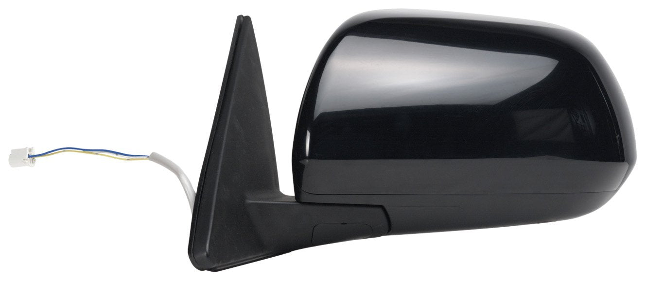 Mirror Driver Side for Toyota Highlander Base, Highlander Hybrid, Black, Foldaway, Heated Power