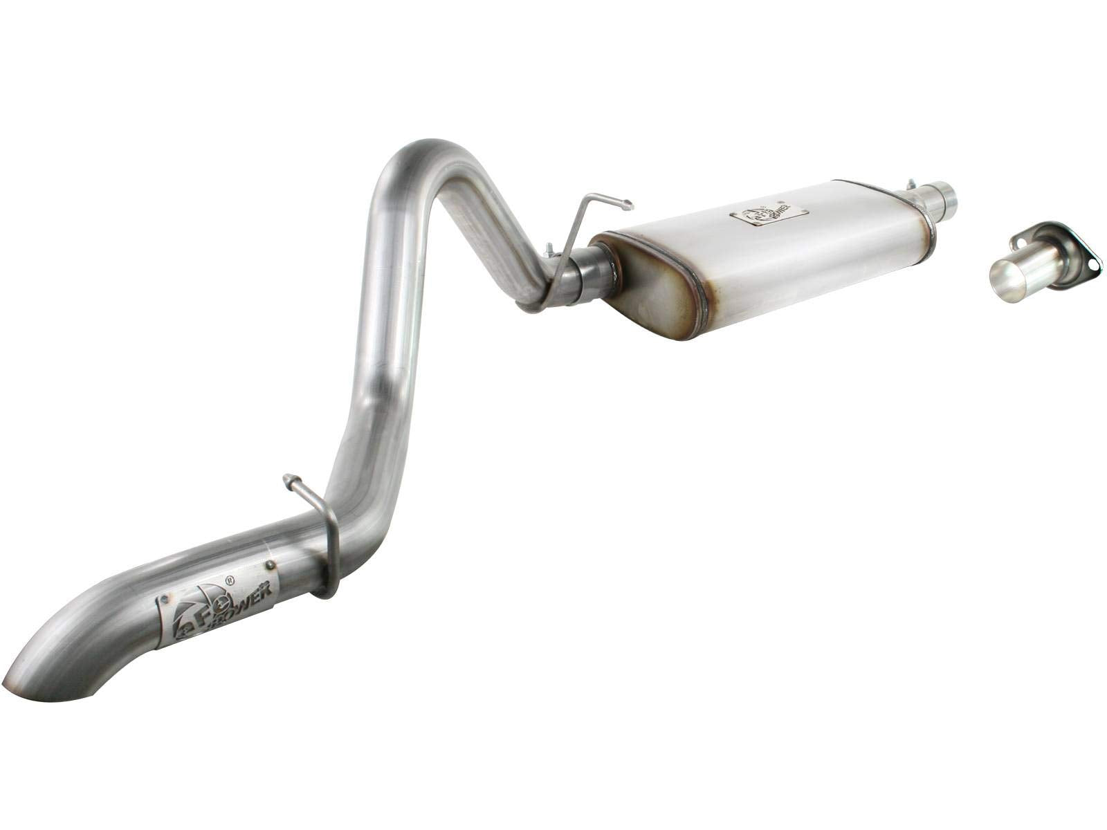 MACH Force XP aFe 2.5" 409 Stainless Steel Cat-Back Exhaust System with Hi-Tuck Tailpipe for Jeep Wrangler TJ L6-4.0L