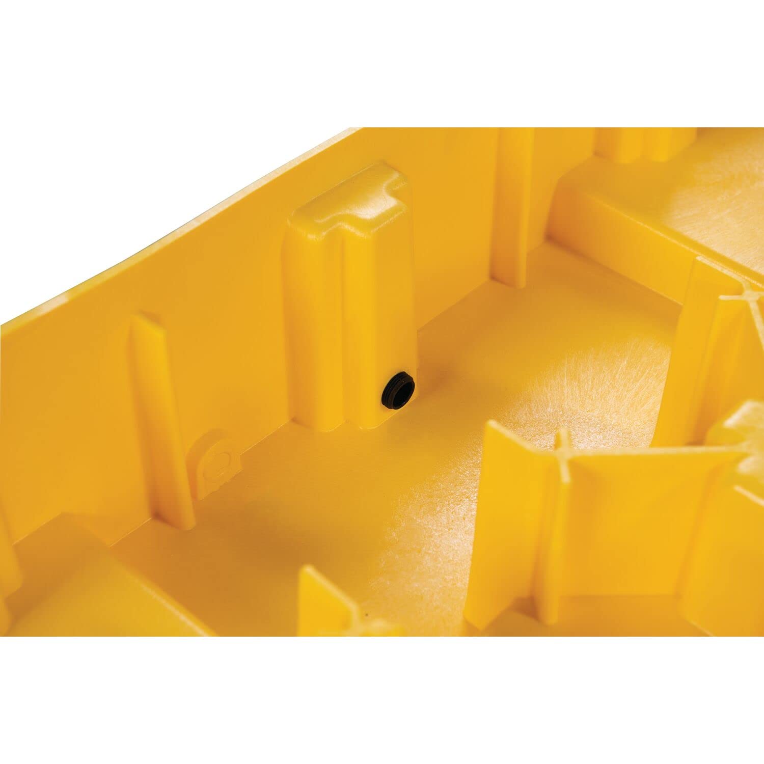 4 Eagle Drum Spill Containment Pallet with Drain and Forklift Pockets, 51.5"x51.5"x8", 66 Gallon Sump, 8,000 lbs. Load Capacity Secondary Containment Pallet, Made in USA, Yellow, 1645