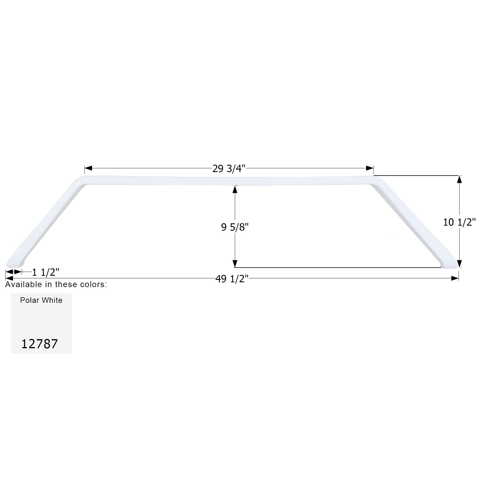 Fender Skirt ICON, Tandem, Jayco, FS2787, Polar White