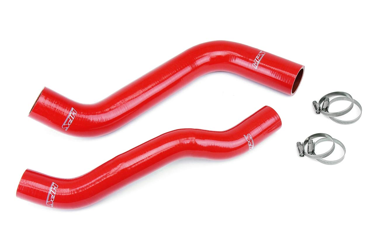 Red HPS Reinforced Silicone Radiator Coolant Hose Kit 57-1835-RED