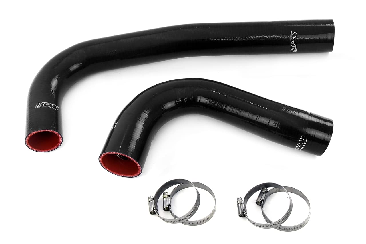 HPS Performance Black Silicone Radiator Hose Kit Compatible Coolant for 2010 Dodge 2011-2012 Ram 2500 3500 Pickup 6.7L Diesel Cummins, 57-1308-BLK