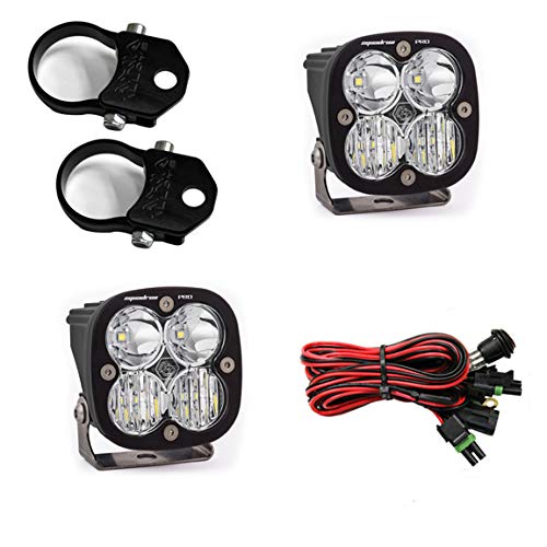 Baja Designs Squadron Pro PowerSports LED A-Pillar Mount Light Kit for UTV, ATV - Universal Fit, 1.75-inch Tube Mounts