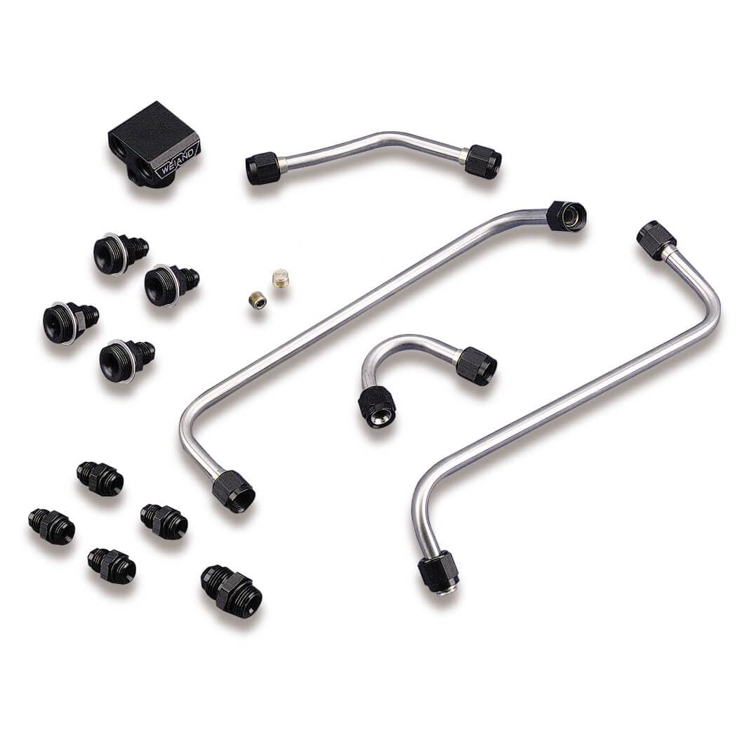 7093 Weiand Carb Fuel Line Kit 4150