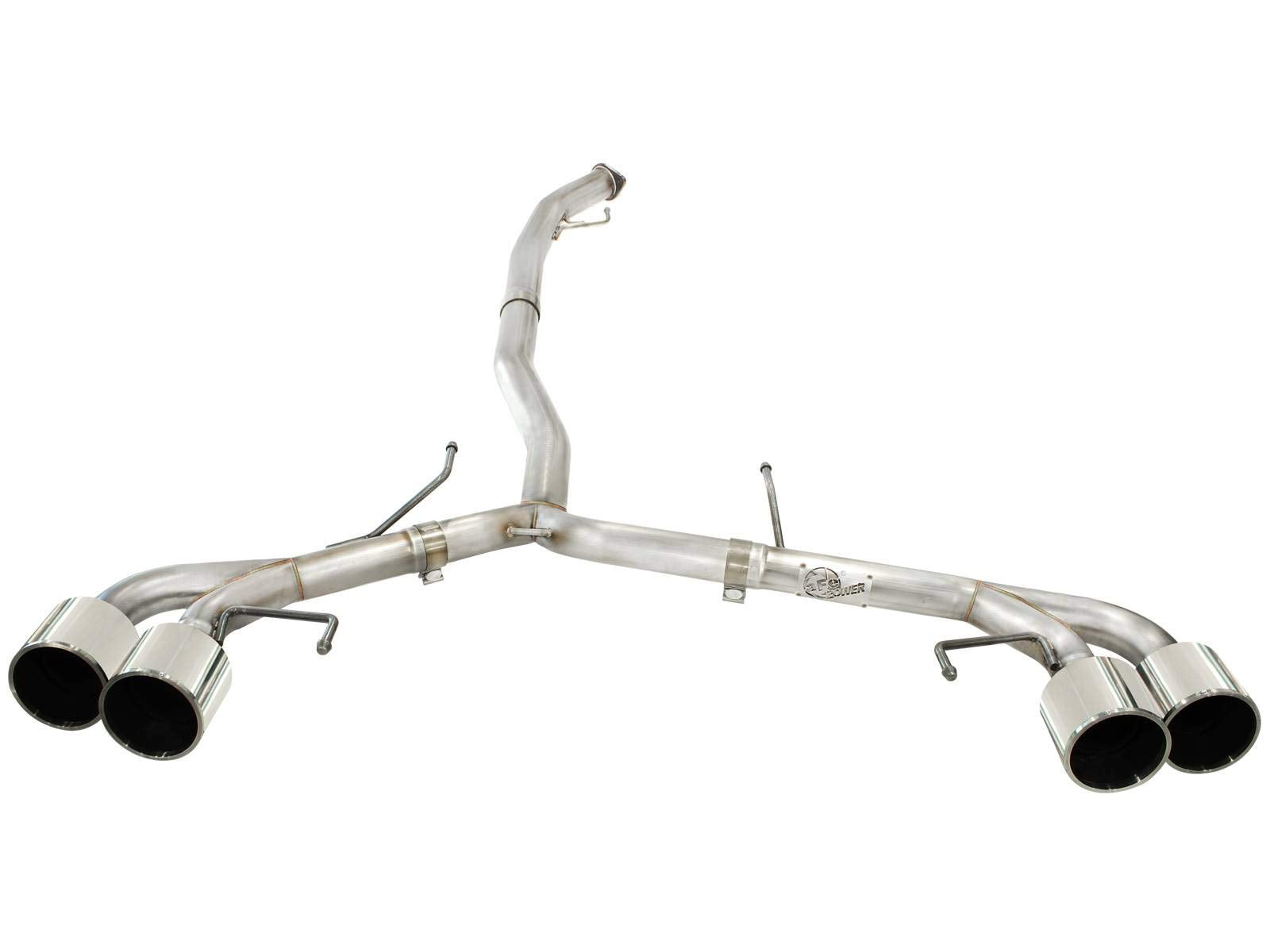 304 Stainless Steel aFe (49-36108-P) Cat-Back Exhaust System with Polished Tips for Nissan GT-R V6-3.8L Engine