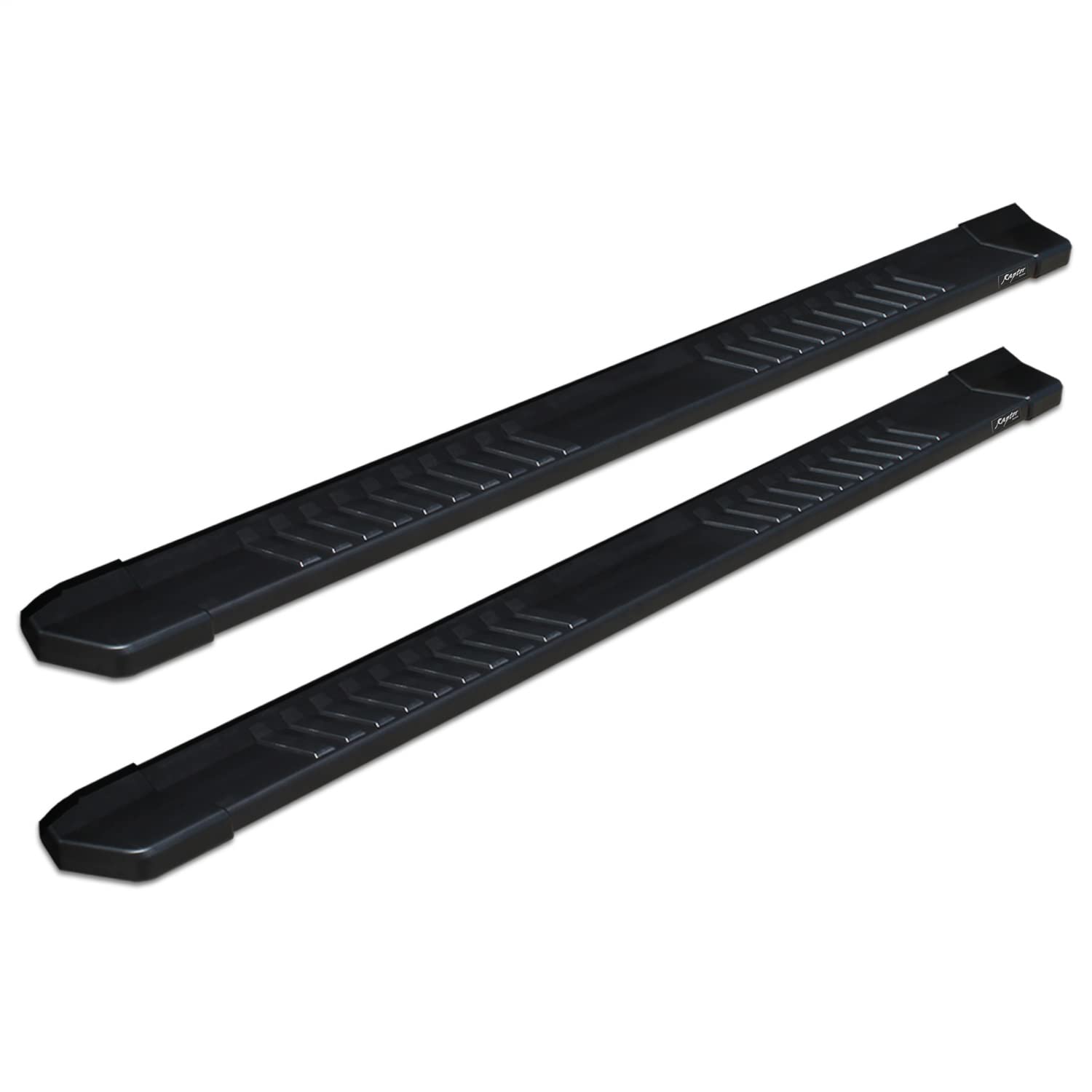 6 in Raptor Series OEM Style Slide Track Component - Boards Black Textured Aluminum - 68 in Black Textured Aluminum 6 in OEM Style Running Boards Only