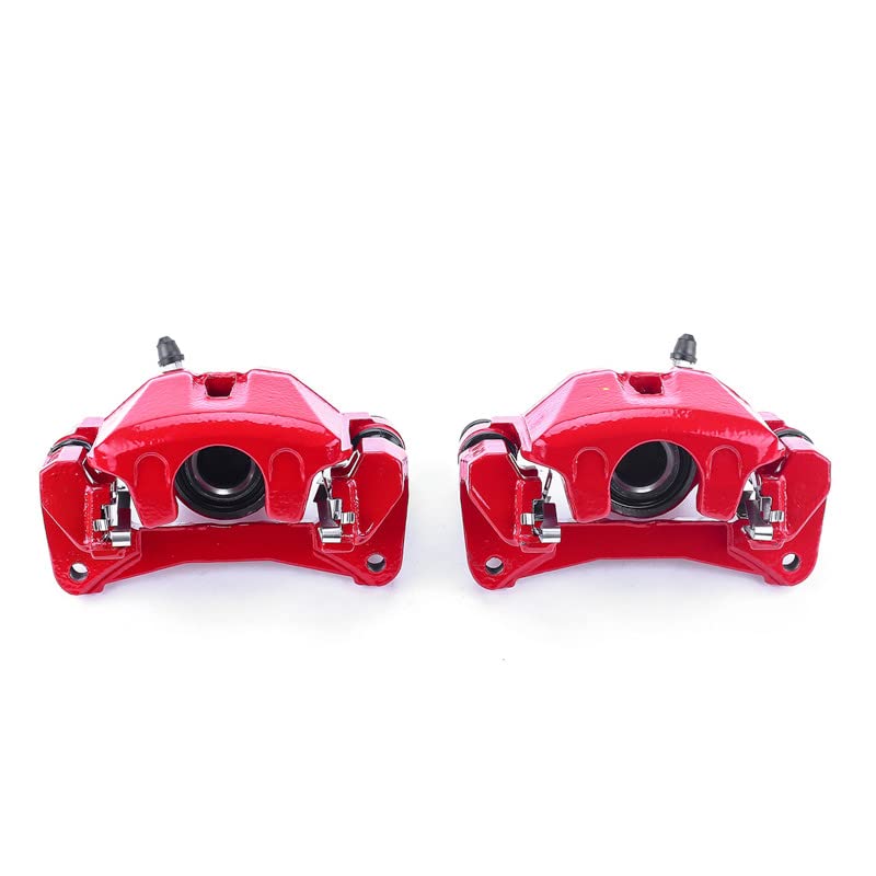 Power Stop S2592 Rear Pair of High-Temp Red Powder Coated Calipers For Lexus RX300 1999-2003 [Model Specific]