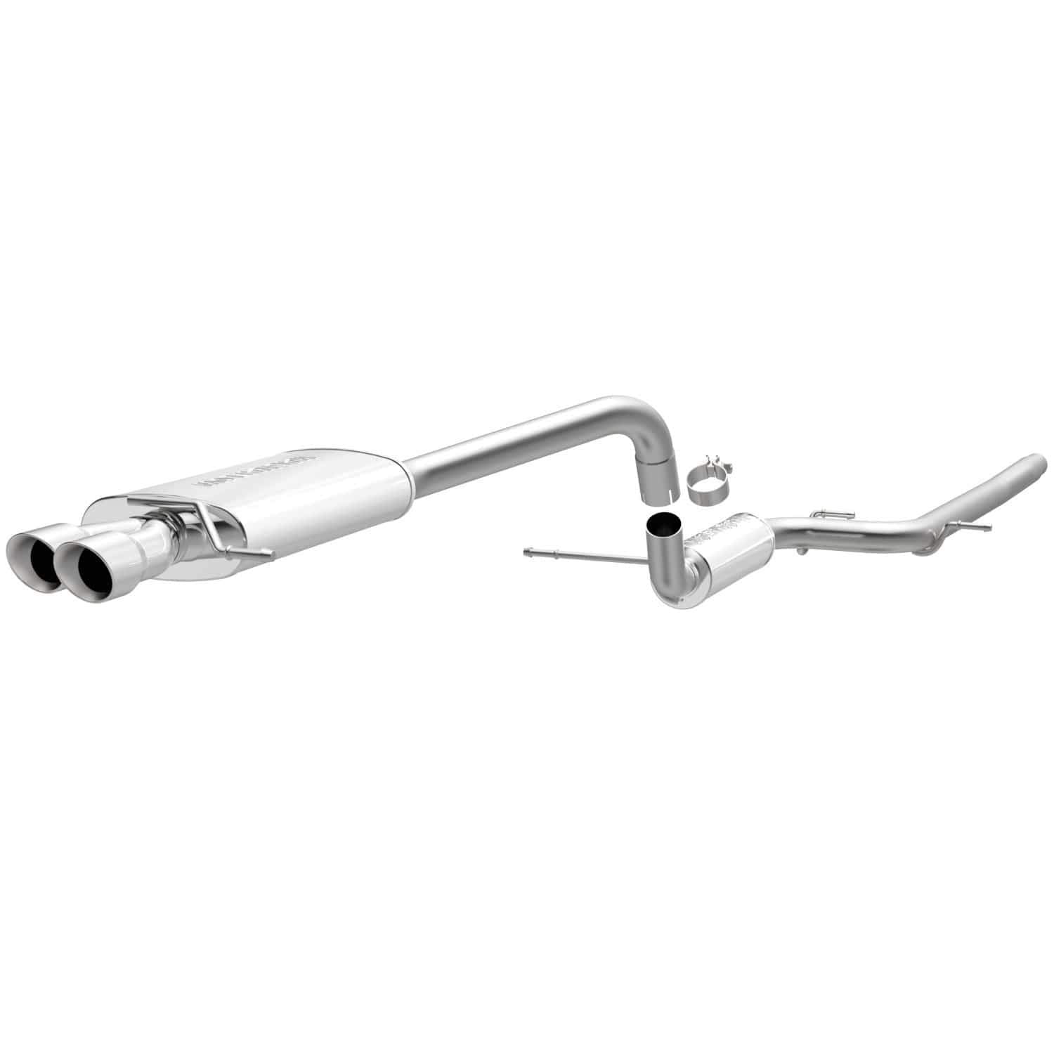 Large MagnaFlow Stainless Steel Performance Exhaust System Kit 15486
