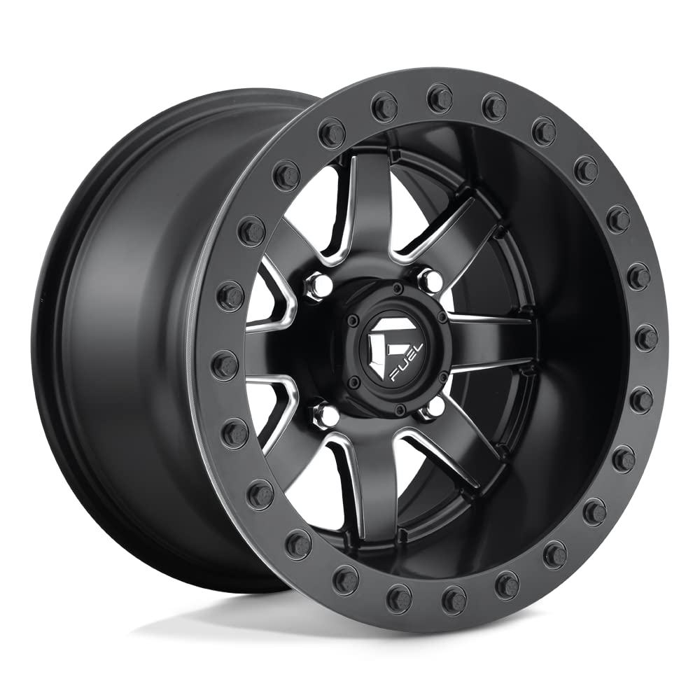 Maverick Fuel Bead Lock Black Wheel with Painted Finish (14 x 10. inches /4 x 136 mm, 0 mm Offset)