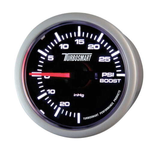 52 mm Turbosmart TS-0101-2023 0-30 PSI Boost Gauge for Gated Boost Control Valves, Black