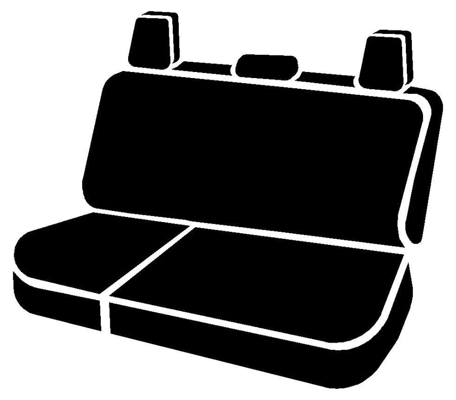 Custom Fit Fia TRS45-3 Gray Rear Seat Cover Split Cushion 60/40 - Saddle Blanket (Solid Gray)