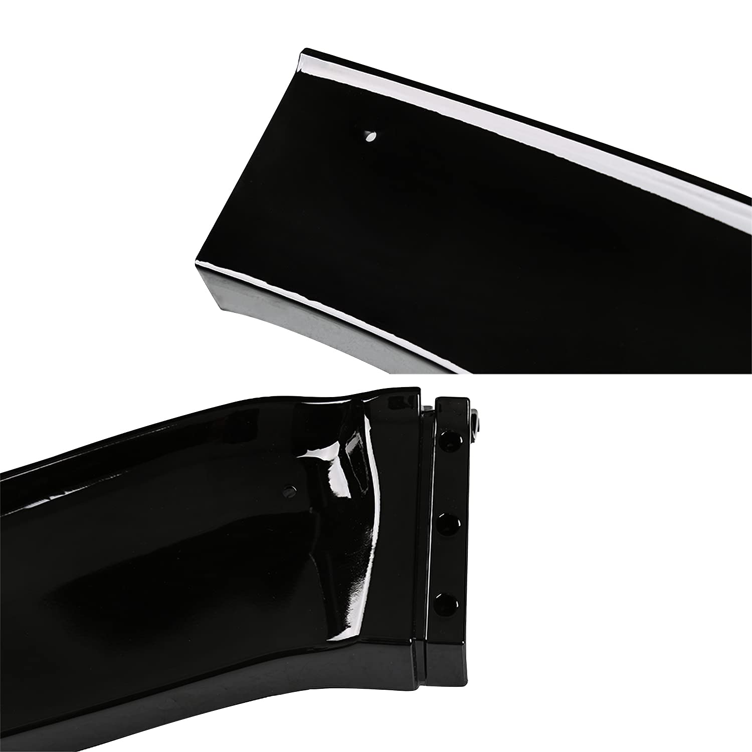 Glossy Black Spec-D Tuning Front Bumper Lip Spoiler Splitter 3PC Compatible with 2014-2017 Honda Fit