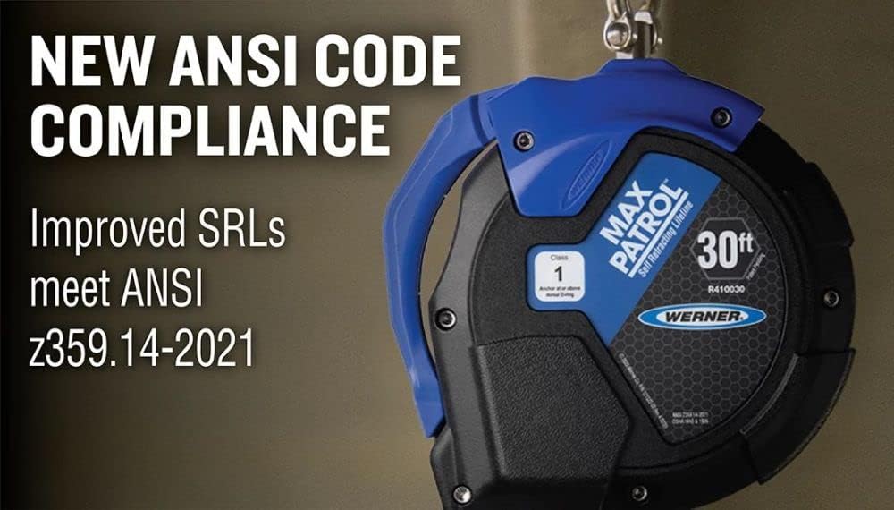 50ft Max Patrol Self-Retracting Lifeline, R410050 Galvanized Cable