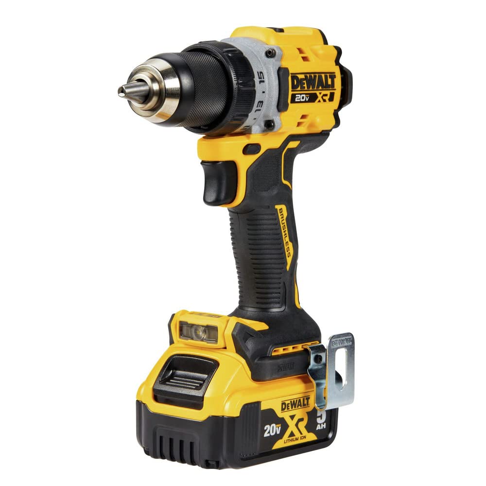 20V MAX* DEWALT XR® Brushless Cordless 1/2 in. Drill/Driver Kit (DCD800P1), Yellow