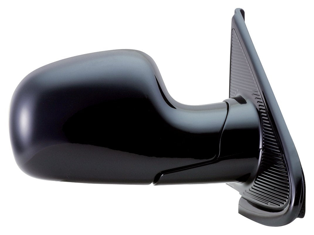 Mirror Passenger Side for Chrysler Town & Country, Dodge Caravan/Grand Caravan, Plymouth Voyager, Black, Foldaway, Manual
