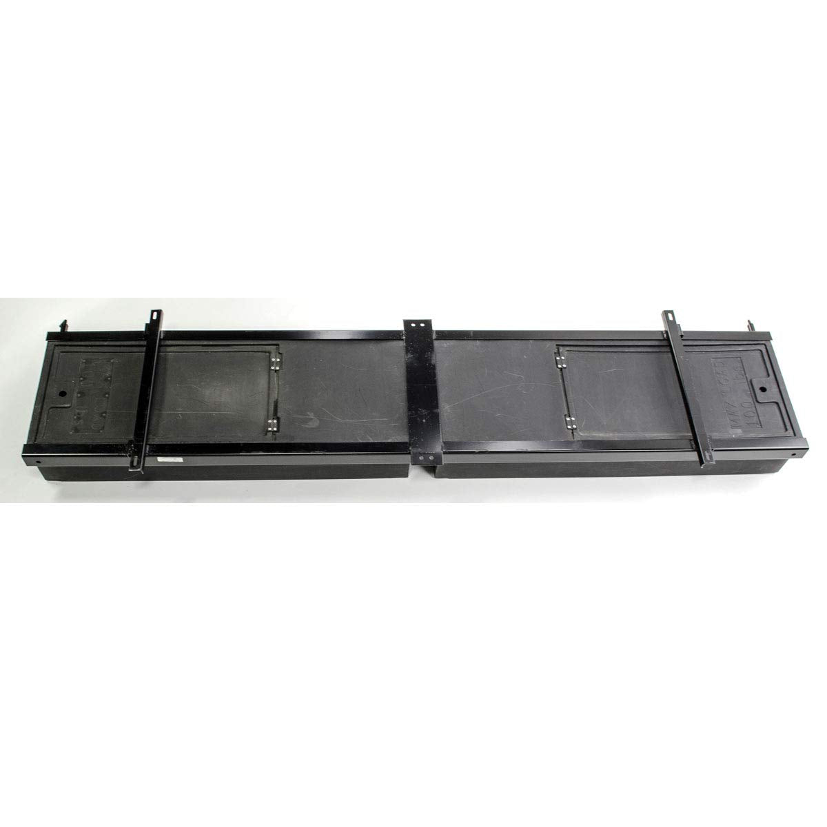 Black Lippert 236558 RV Double Box Under Chassis Storage Unit