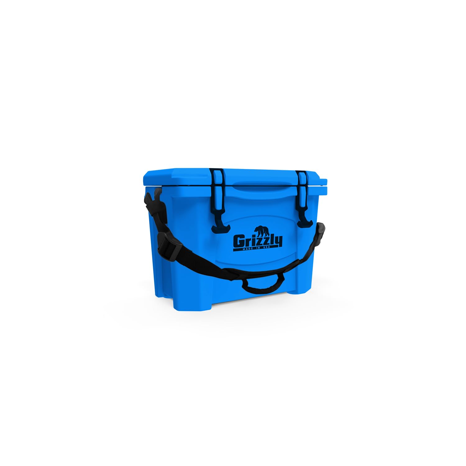 15 Cooler Grizzly | 15 qt Ice Chest Durable Rotomolded Insulated | Made in USA | Warranty for Life | for Beach Boat Camping Fishing Hunting | G15 | Light Blue