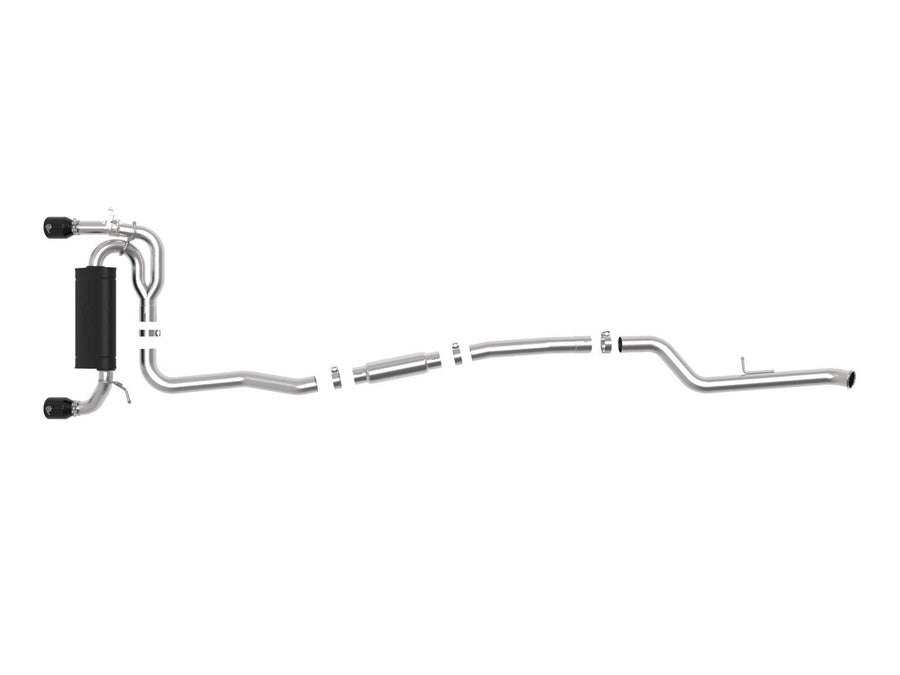 MACH Force-XP aFe Power 3 IN to 2-1/2 IN 304 Stainless Steel Cat-Back Exhaust Black