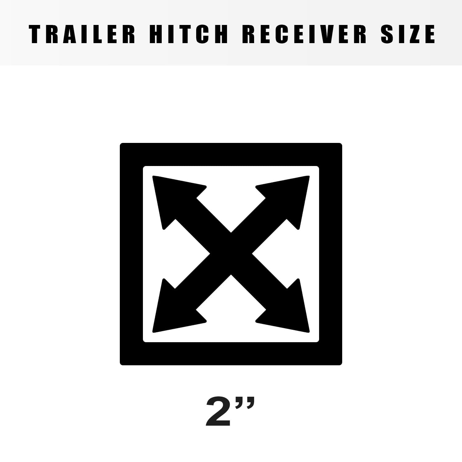 Class 3 Armordillo Trailer Hitch 2-Inch Receiver|Compatible with 2020-2025 Jeep Gladiator|8735466|Tow Hitch|Gloss Black