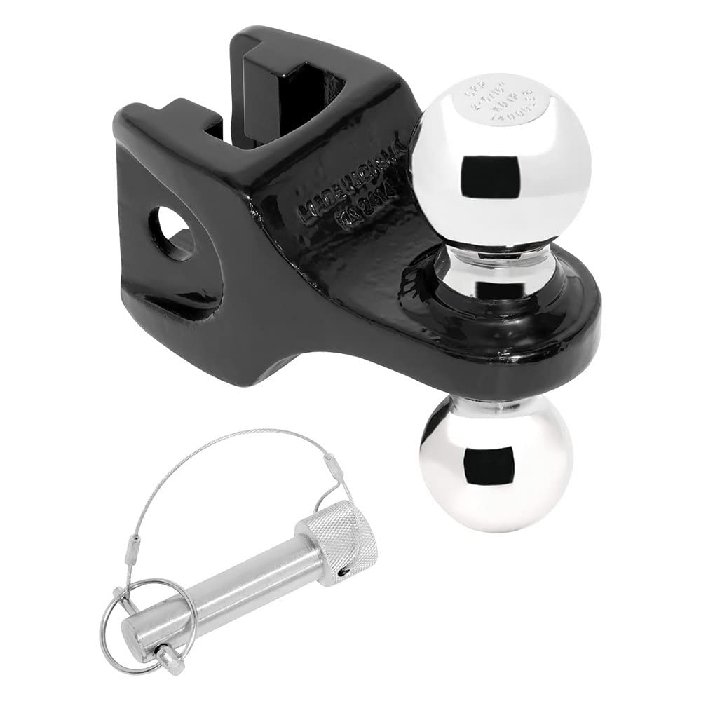 Trailer Hitch DrawTite 63076 Accessory, Adjustable Dual-Ball, 14,000 lbs. Capacity, Black