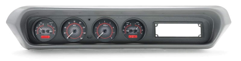 Pontiac GTO 1964-67 VHX System, Carbon Fiber Style Face, Red Display
