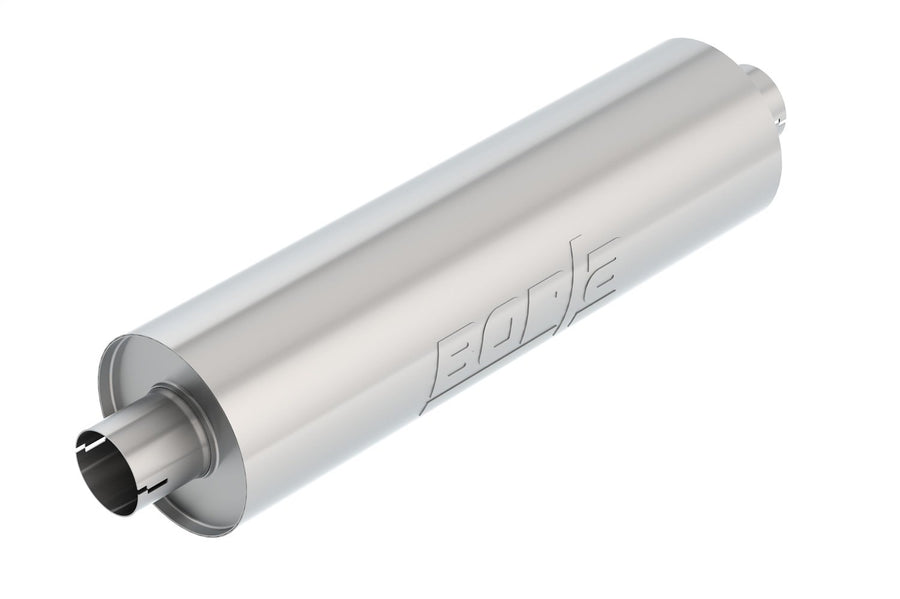 Borla S-Type 400130 Universal Performance Muffler 2.75 in. In/Out 6.75 in. Dia. x 24 in. Notched Universal Performance Muffler