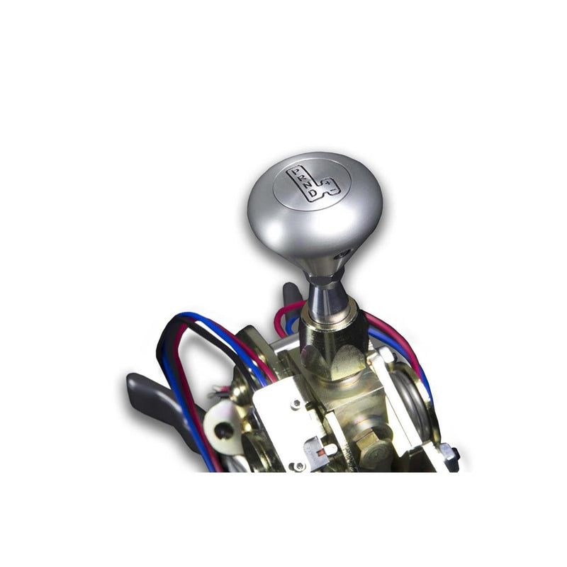 ES Shifter Lokar Performance Products ES4R70WHRB Ford Aode/4R70W Chrome 4" Straight Lever Round Black Knob