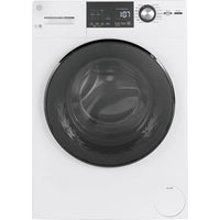 Frontload GE Washer with Steam, 2.4 Cu. Ft. Capacity, White